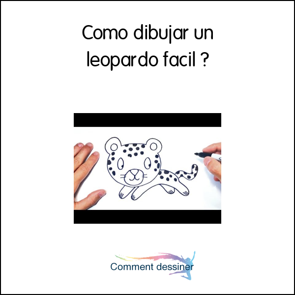 Como dibujar un leopardo facil